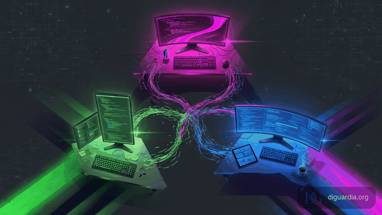 Three rival AI coding tools competing for developer attention