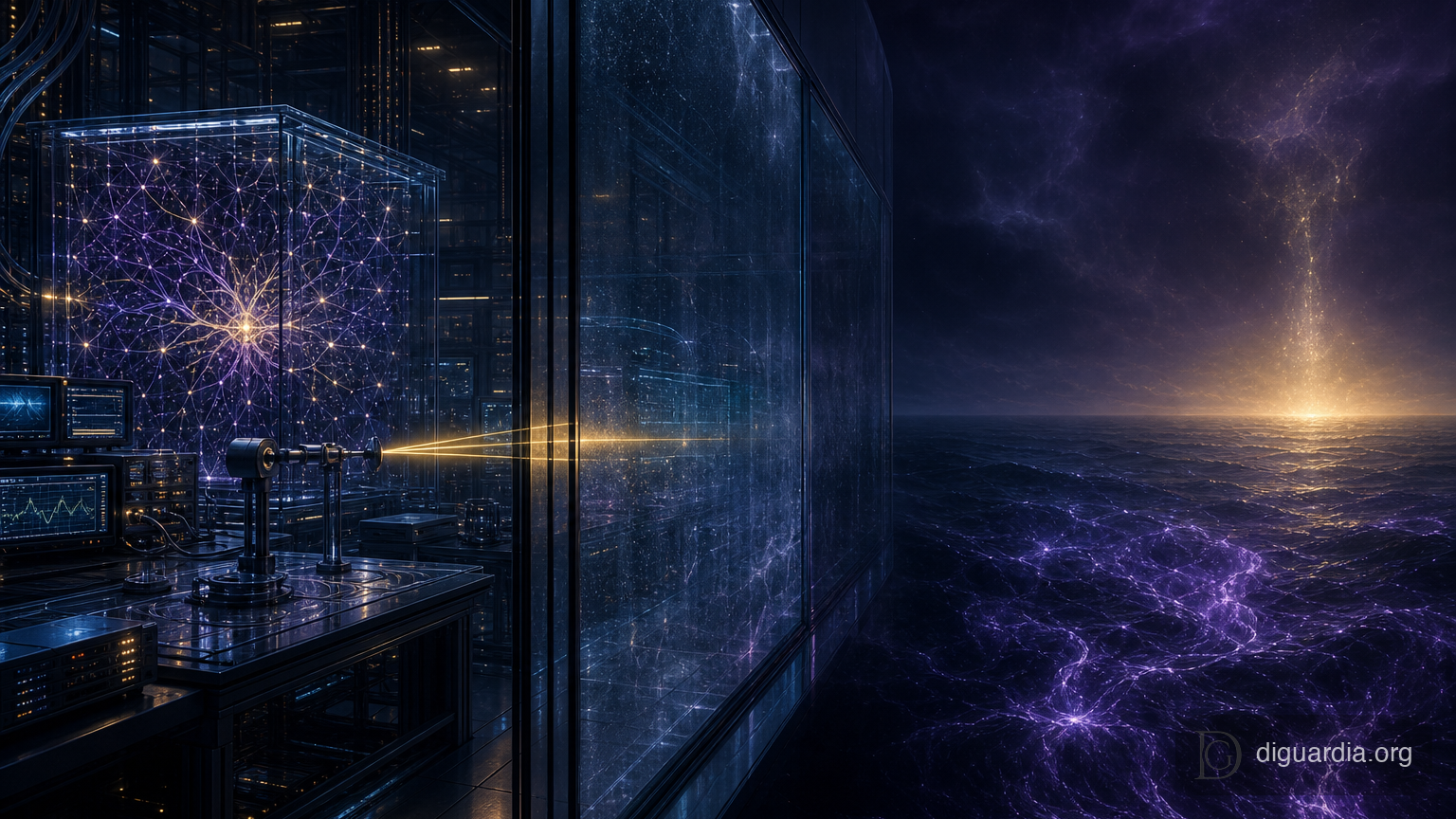 A measured machine workspace separated from the unresolved question of subjective experience