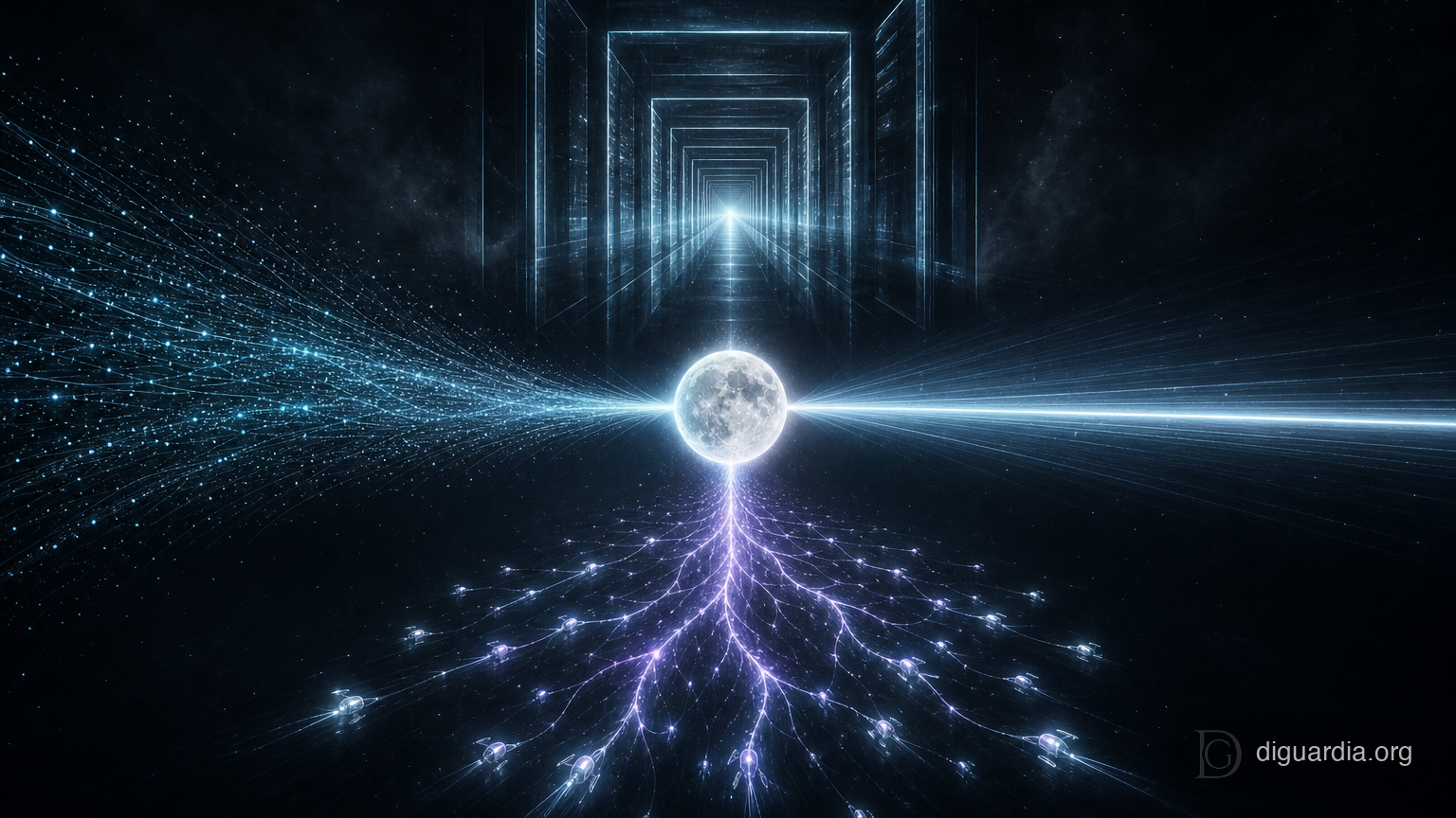 Three scaling paths representing token efficiency, long context, and agent swarms